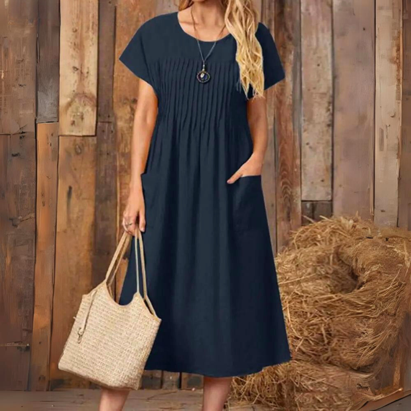 Runa™ | Elegant Relaxed Fit Day Dress