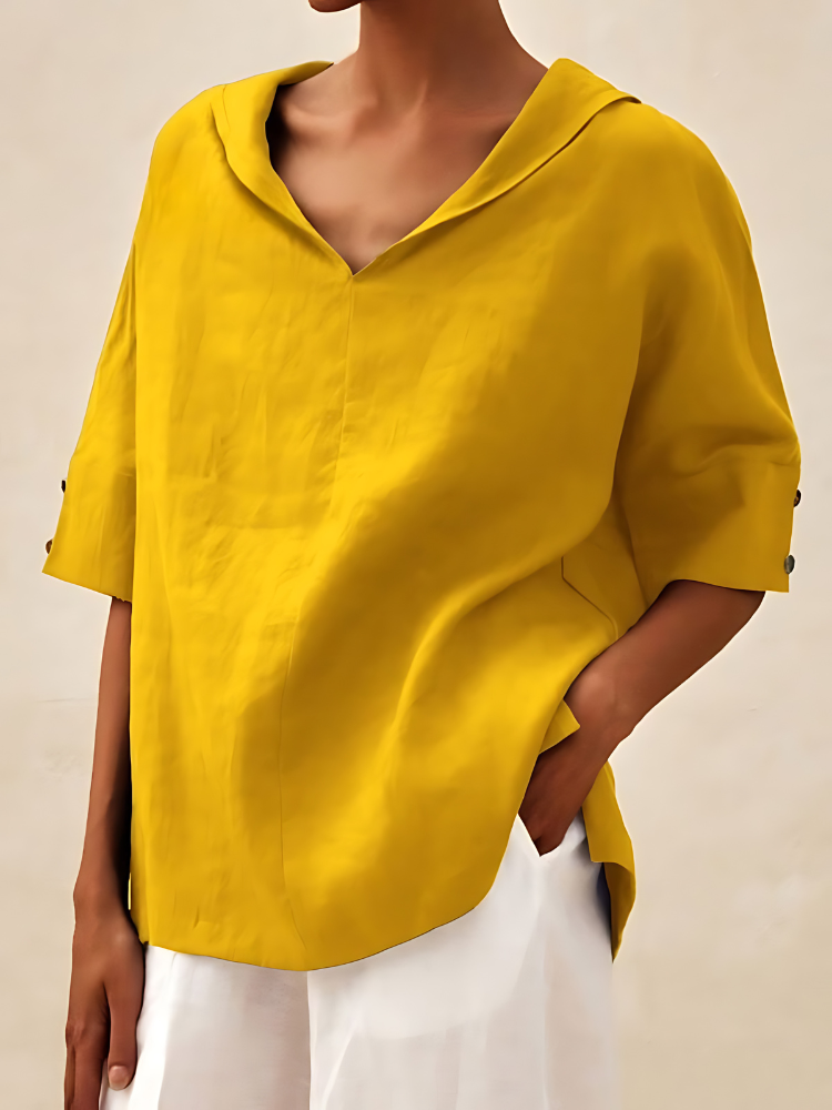 India | Simple Casual V-neck Shirt