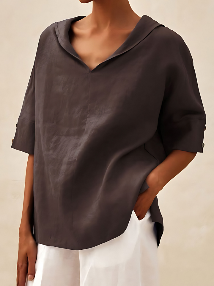 India | Simple Casual V-neck Shirt