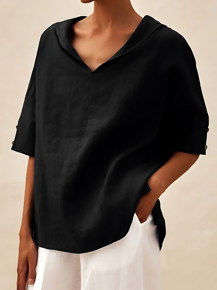 India | Simple Casual V-neck Shirt