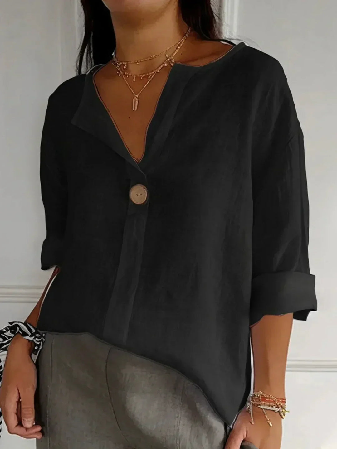 Bita™ | Casual Elegant V-neck Blouse