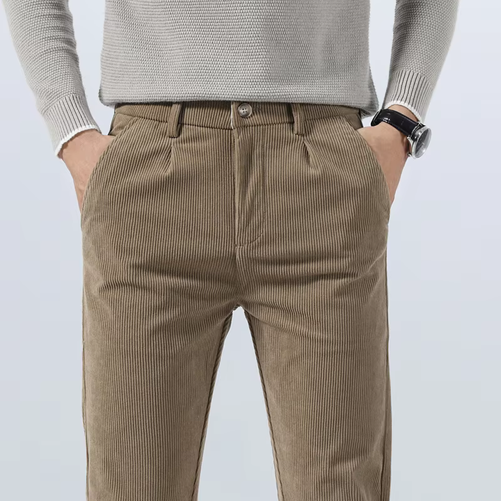 Wilson | Solid Colour Corduroy Trousers