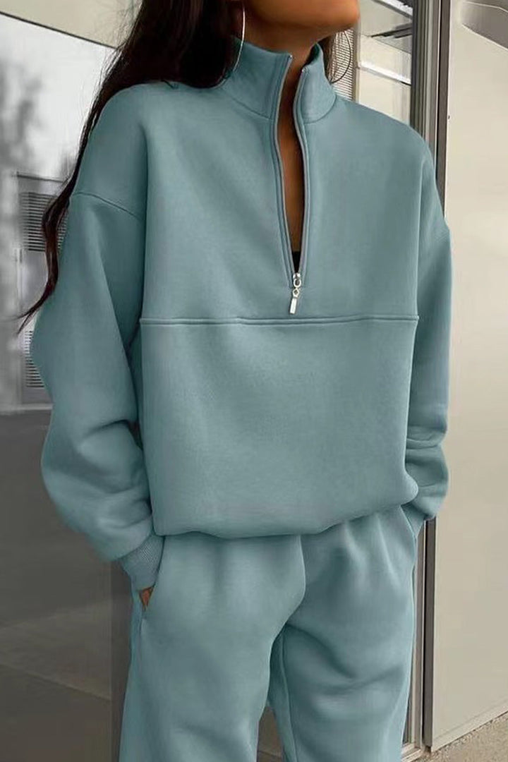 Juliana | Relaxed Solid Colour Two-Piece Tracksuit