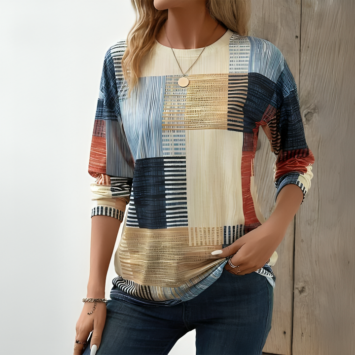 Melissa | Colourful Round Neck T-Shirt