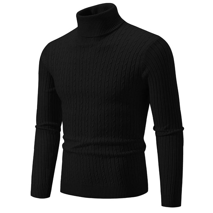 Cooper™️ | Ribbed One-Colour Turtleneck Sweater