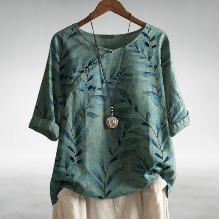 Helene™ | Casual Relaxed Floral Women's Shirt