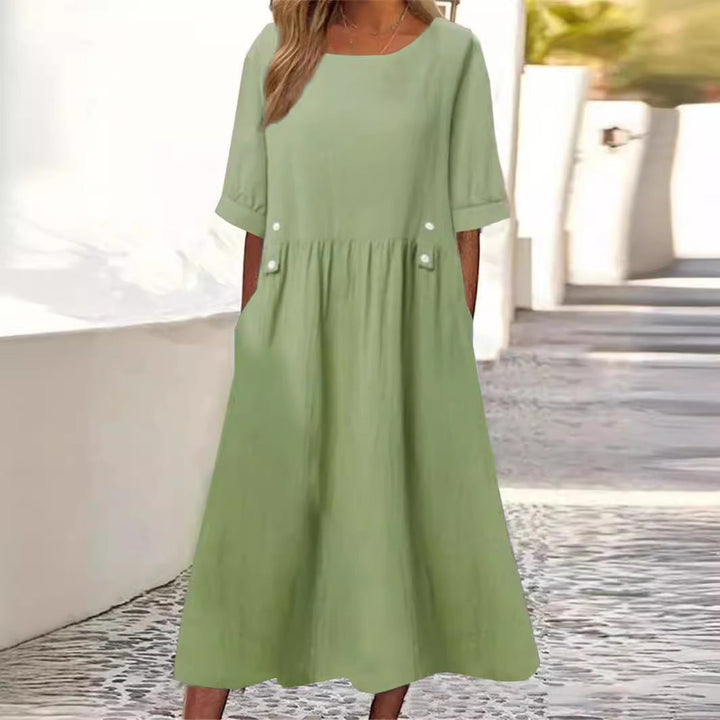 Jessa™ | Stylish Solid Colour Summer Dress