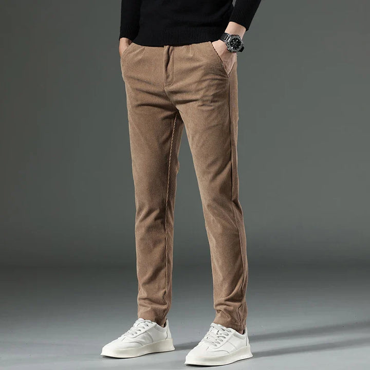 Wilson | Solid Colour Corduroy Trousers