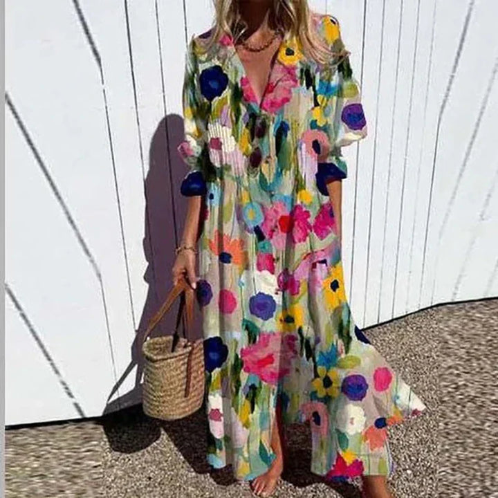 Demi | Colourful Boho Maxi-Dress