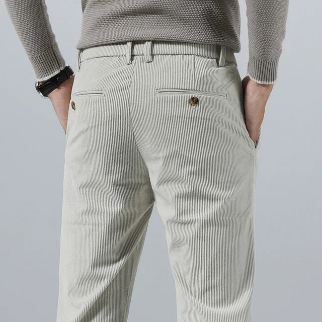 Wilson | Solid Colour Corduroy Trousers