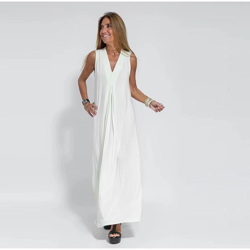 Katherine | Elegant Long Maxi Dress with Matching One-Colour Cardigan