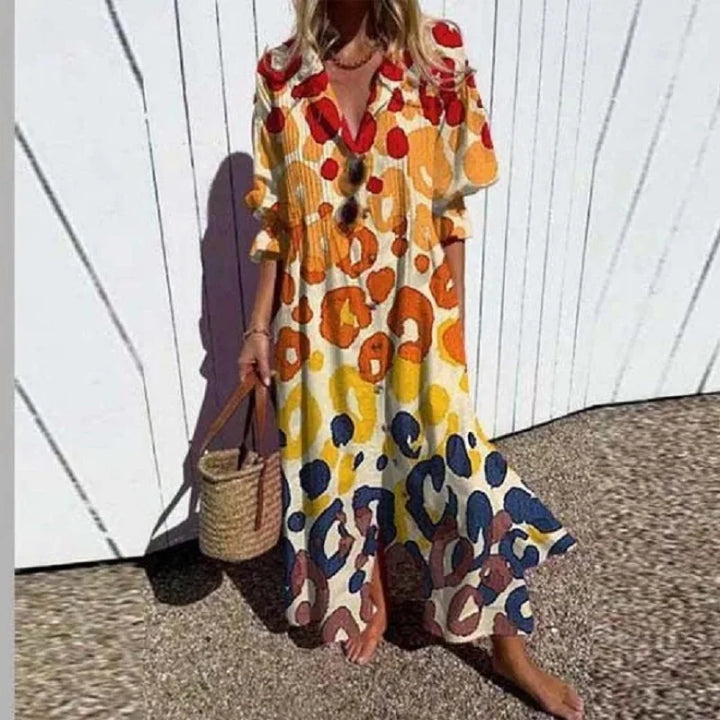 Demi | Colourful Boho Maxi-Dress