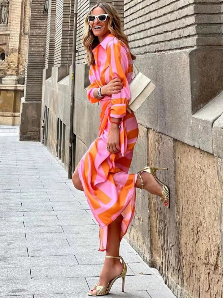 Sabella™ | Elegant Casual Printed Wrap Dress