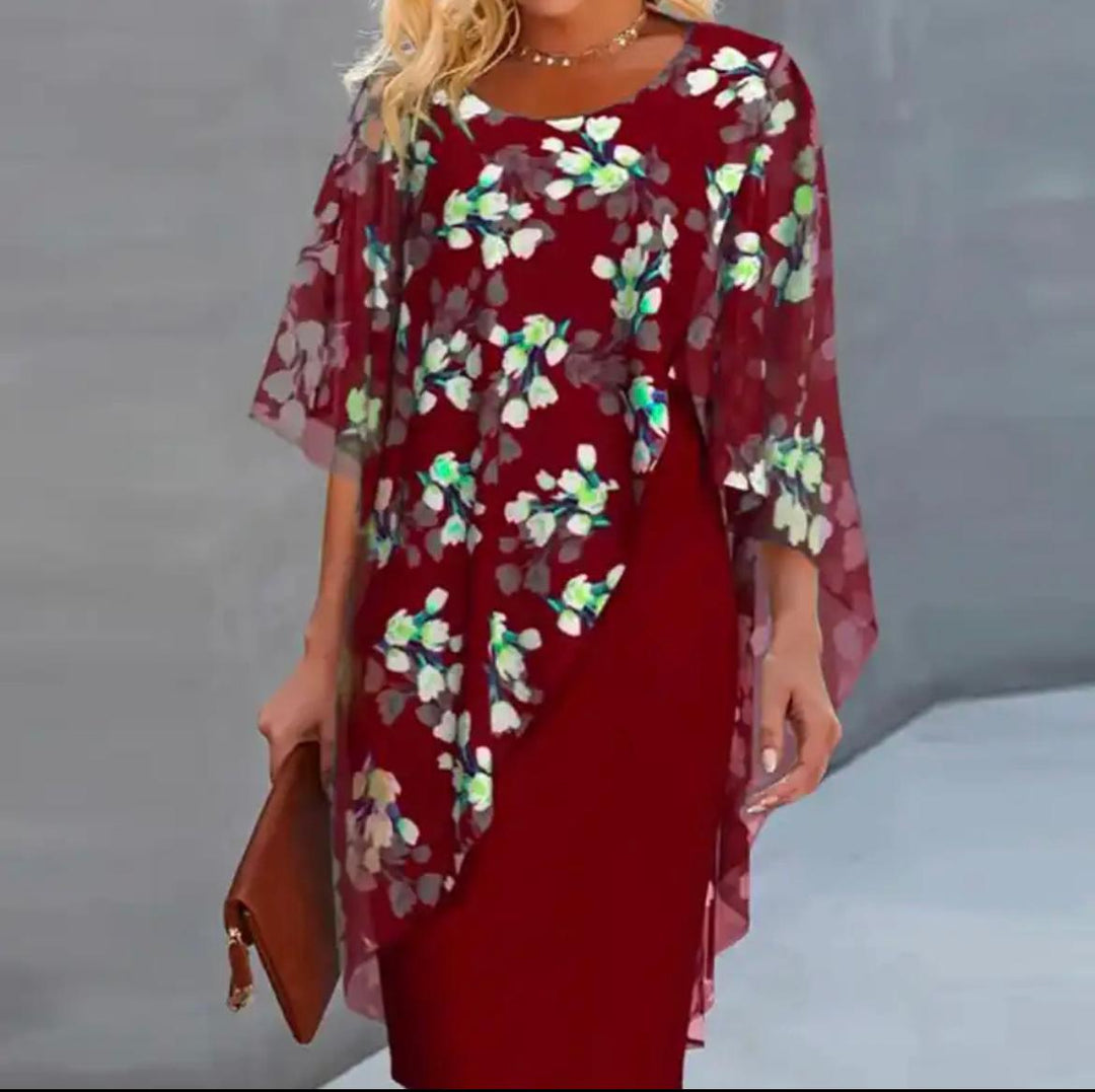 Bethany™️ | Chic Floral Dress with Tummy Coverage