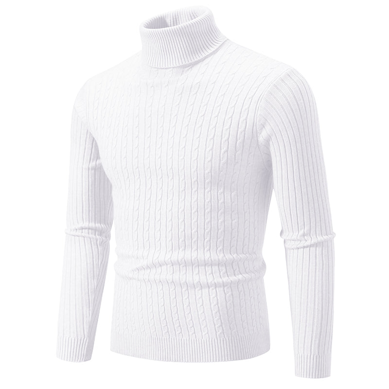 Cooper™️ | Ribbed One-Colour Turtleneck Sweater