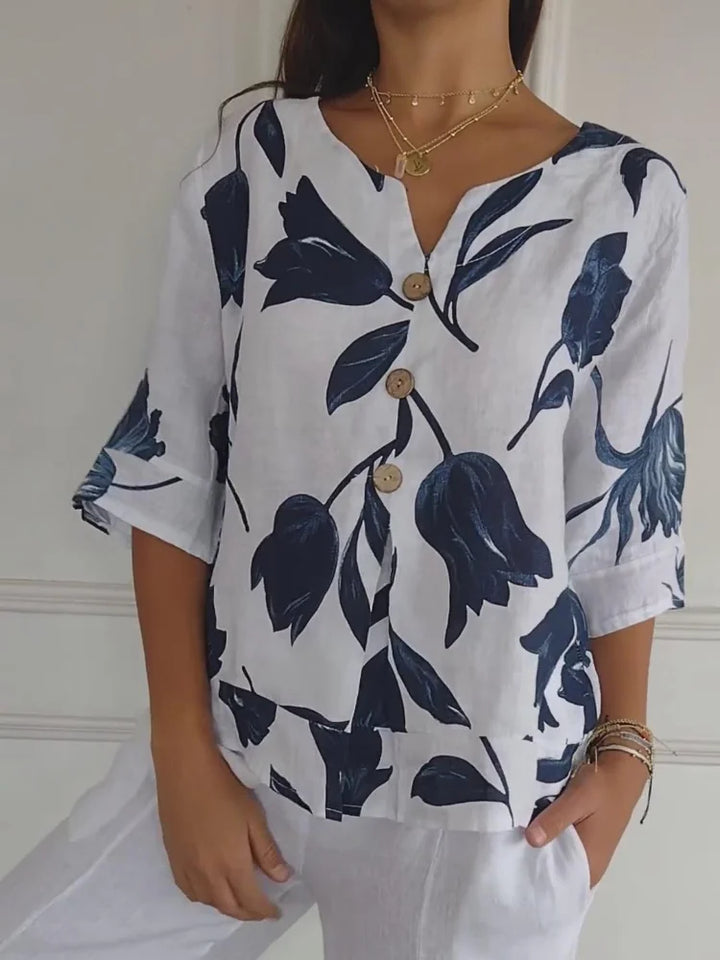 Clementine™️ | Casual Floral Elegant Women’s Shirt