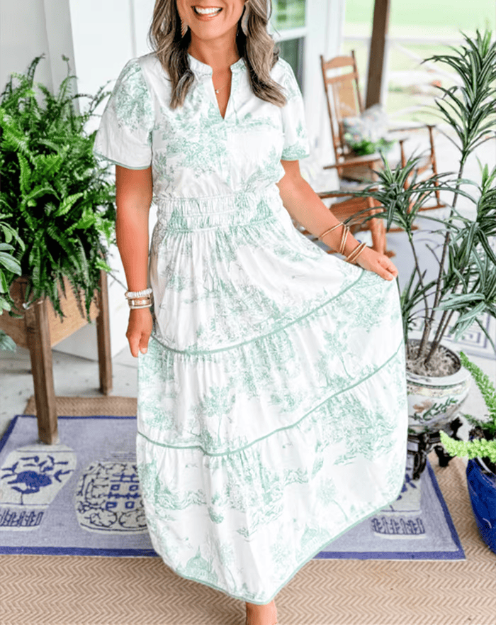 Celinda™ | Elegant Classic Charm Maxi Dress