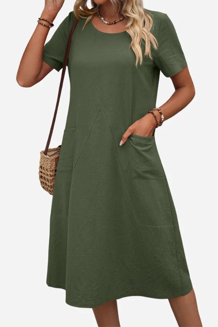 Louisa | Stylish Solid Colour Beach Dress