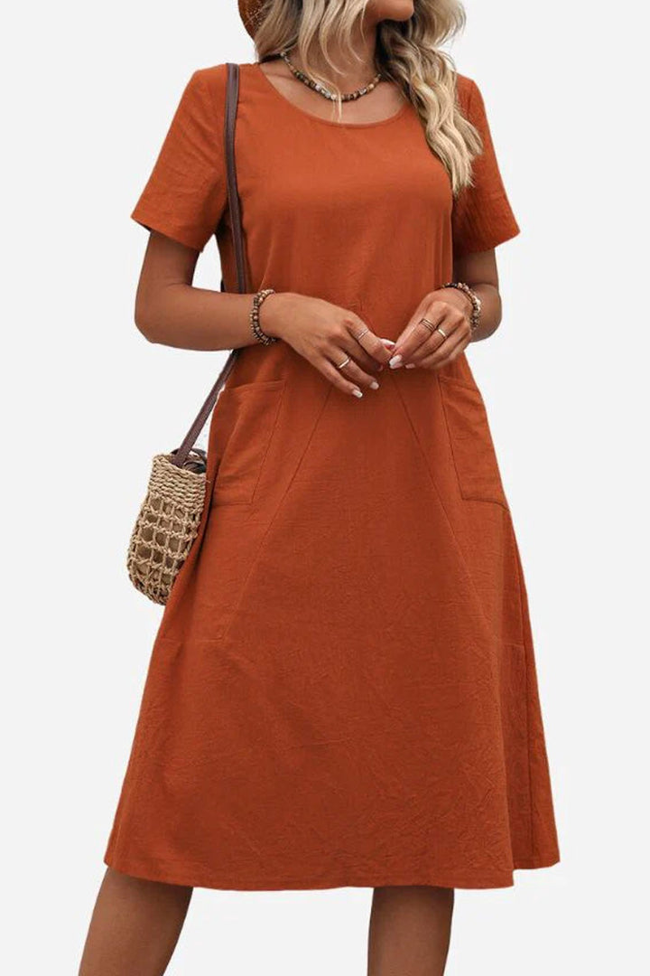 Louisa | Stylish Solid Colour Beach Dress