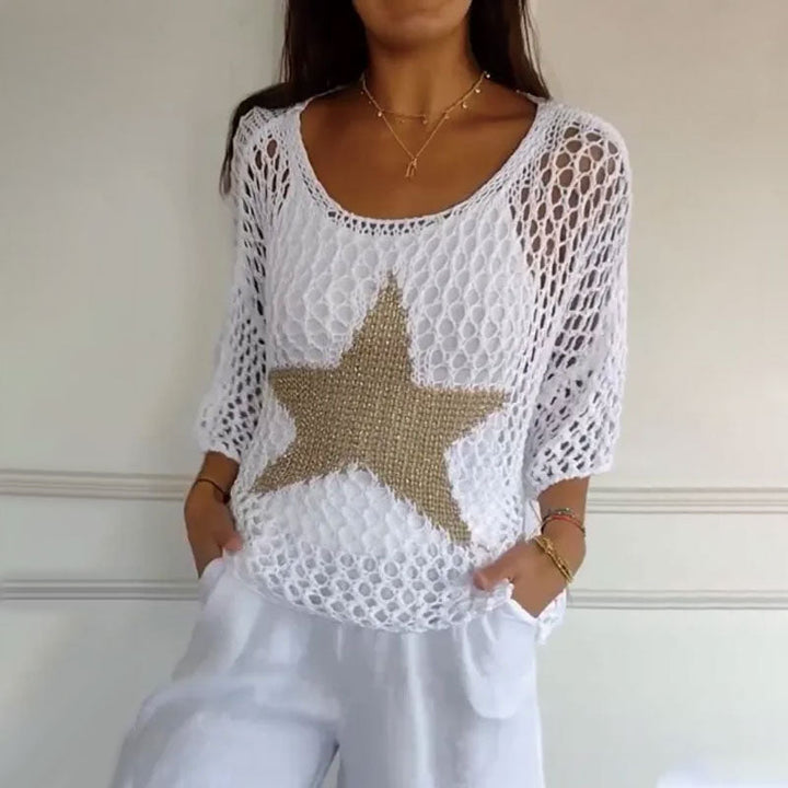 Nolana™ | Elegant Knitted Top With Star