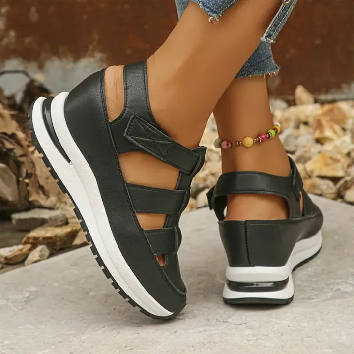 Valerie™ | High Sole-Closed-Toe Sneaker Sandals