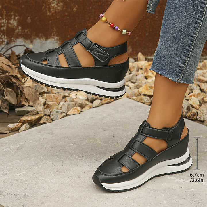 Valerie™ | High Sole-Closed-Toe Sneaker Sandals